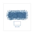 Mop Heads | Boardwalk BWK1118 18 in. x 5 in. Cotton/Synthetic Looped-End Mop Head - Blue image number 2