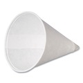 Cups | Coffee Pro CPSLCONE4 4 oz. Paper Cone Cups - White (200/Pack) image number 2