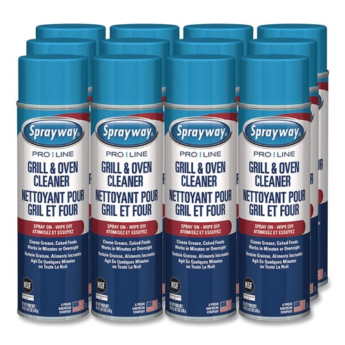 Industrial Cleaning Products | Sprayway PRO LINE 1000058537 18 oz Grill and Oven Cleaner (12/Carton) image number 0
