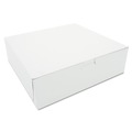 Bakery Boxes & Containers | SCT SCH 0971 10 in. x 10 in. x 3 in. Bakery Boxes - White (200/Carton) image number 0
