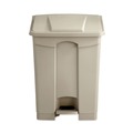 Indoor Waste Receptacles | Safco 9922TN 17 Gallon Large Capacity Plastic Step-On Receptacle - Tan image number 1