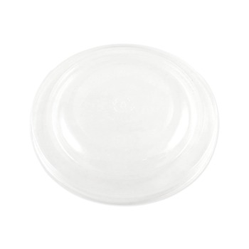 World Centric BOLCS24 7.5 in. Diameter x 1 in. h PLA Plastic Lids for Fiber Bowls - Clear (300/Carton)