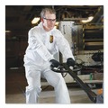 Cleaning Cloths & Wipes | Ansell 44333 A40 Elastic-Cuff Ankle, Hood, and Boot Coveralls - Large, White (25/Carton) image number 5