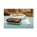 Food Containers & Lids | Pactiv Corp. NC8168B Newspring VERSAtainer 5 x 7.25 x 1.5 16 oz Plastic Microwavable Containers - Black/Clear (150/Carton) image number 4