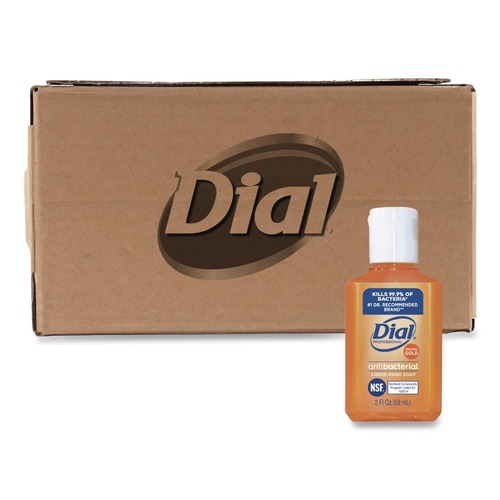 Hand Soaps | Dial Professional DIA32966 2 oz Antibacterial Liquid Hand Soap - Gold (144/Carton) image number 0