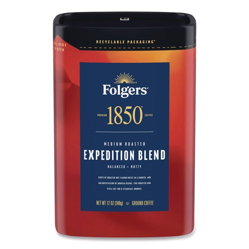Coffee - Caffeinated | Folgers 2550093312 Expedition Blend Coffee image number 0