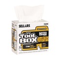 Perforated Roll & Hand Towels | Sellars 78200 1-Ply 8.27 x 16.5 TOOLBOX WaterWeave T700 Wipers - White (8/Carton) image number 1
