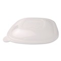Food Containers & Lids | World Centric BQLCS24 8.8 in. x 8.8 in. PLA Lids for Fiber Bowls - Clear (200/Carton) image number 1
