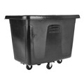Carts & Trucks | Rubbermaid Commercial FG461200BLA 400 lbs. Capacity 12 cu-ft. Polyethylene/Metal Frame Medium-Density Cube Truck - Black image number 0