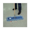 Floor Dusters & Accessories | Boardwalk BWKHL245BSPC 24 in. x 5 in. Synthetic Head 60 in. Wood/Metal Handle Dry Mopping Kit - Blue Head/Natural Handle (1-Kit) image number 5