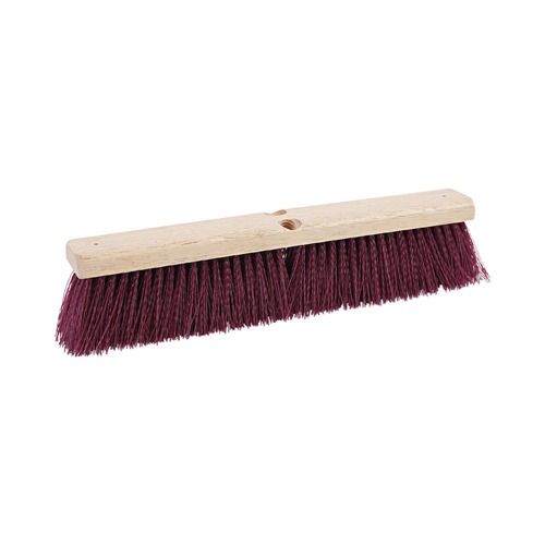 Brooms | Boardwalk BWK20318 3 in. Maroon Heavy-Duty Polypropylene Bristles 18 in. Brush Floor Brush Head image number 0