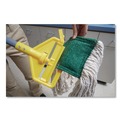 Mop Handles | Rubbermaid Commercial FGH14600GY00 Invader Fiberglass Side-Gate 1 in. Diameter x 60 in. Wet-Mop Handle - Gray/Yellow image number 6