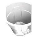 Indoor Waste Receptacles | Rubbermaid Commercial FG261000WHT 10 gal. Vented Round Plastic Brute Container - White image number 1