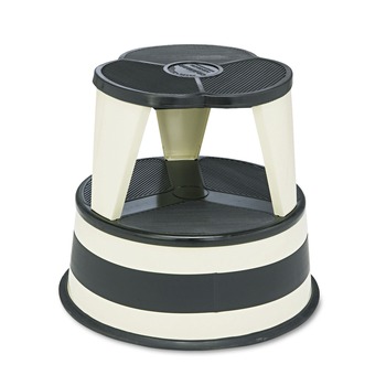 STEP STOOLS AND LADDERS | Cramer 100119 Kik-Step 16 in. x 14.25 in. Steel 2-Step Stool with 350 lb. Capacity - Sand/Black