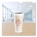 Cups | Dart 20X16G 20 oz. Cafe G Foam Hot/Cold Cups - Brown/Red/White (20/Pack) image number 8