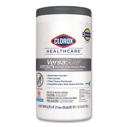 Cleaning Cloths & Wipes | Clorox Healthcare 31757 VersaSure 6.75 in. x 8 in. 1-Ply Cleaner Disinfectant Wipes - Original Scent White image number 0