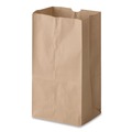 Grocery Bags | Ross & Wallace Paper Products 100303500PK/BL 4.74 in. x 2.91 in. x 8.66 in. #3 Size Grocery Paper Bags - Kraft (500/Bundle) image number 2