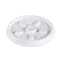 Food Containers & Lids | Dart 6JL Vented Plastic Lids for 3.5 oz to 6 oz. Foam Containers - White (1000/Carton) image number 1