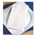 Dinner Napkins | Hoffmaster 066038 15 in. x 17 in. 2-Ply Dinner Napkins - White (4 Packs/Carton) image number 3