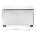 Towel Dispensers | San Jamar T1950XC 11.13 in. x 3.88 in. x 7.88 in. Mini C-Fold/Multifold Towel Dispenser - Chrome image number 4