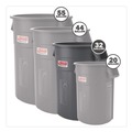 Indoor Waste Receptacles | Suncast Commercial TCU32 Injection Molded Utility Trash Can, 32 gal, Plastic/Resin, Gray image number 1