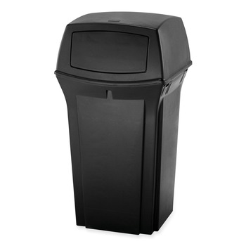 Rubbermaid Commercial FG917188BLA Ranger 45-Gallon Fire-Safe Structural Foam Container - Black