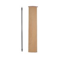 Handles & Braces | Boardwalk BWK636 1 in. Diameter x 60 in. Fiberglass Broom Handle Nylon Plastic Threaded End - Black image number 2