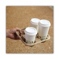 Cup Trays | Boardwalk BWK4CUPCARRIER Four Cup Carrier Tray for 8 - 32 oz. Cups - Kraft (300/Carton) image number 5