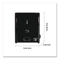 Towel Dispensers | Papernet 419484 12.4 x 9.3 x 16.5 Hy Tech Manual Towel Dispenser - Black (1/Carton) image number 4