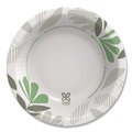 Bowls | Dixie SX12PATH Pathways 12 oz. Heavyweight Paper Bowls - Green/Burgundy (1000/Carton) image number 1