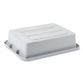 Janitorial Boxes & Bins | Rubbermaid Commercial FG334900GRAY 20 in. x 15 in. x 5 in. Bus/Utility Tote - Gray image number 2