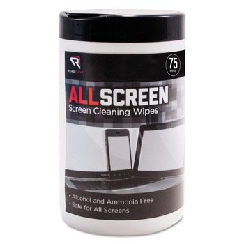  | Read Right RR15045 1-Ply 6 x 6 AllScreen Screen Cleaning Wipes - Unscented/White