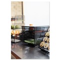 Condiment Organizers | Safco 3275BL 11.5 in. x 8.25 in. x 8.25 in. 7 Compartments 3 Drawer Hospitality Organizer - Black image number 7