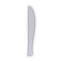 Disposable Knives | Dixie KM217 Heavy Medium Weight Knives Plastic Cutlery - White (1000/Carton) image number 2