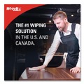 Perforated Roll & Hand Towels | WypAll 05123 L10 9.1 in. x 10.25 in. Windshield Towels - Light Blue (224/Pack, 10 Packs/Carton) image number 4