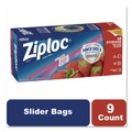 Resealable Bags | Ziploc 316489 9.5 in. x 2.63 in. x 10.56 in. Gallon Slider Storage Bags - Clear (9/Carton) image number 5