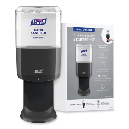Hand Sanitizer Dispensers | PURELL 6453-1G-FS Advanced Hand Sanitizer Foam ES6 Starter Kit - Graphite image number 0