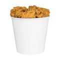 Food Containers & Lids | Karat C-FB170W 8.9 in. x 8.36 in. 170 oz. Paper Food Bucket - White (150/Carton) image number 1