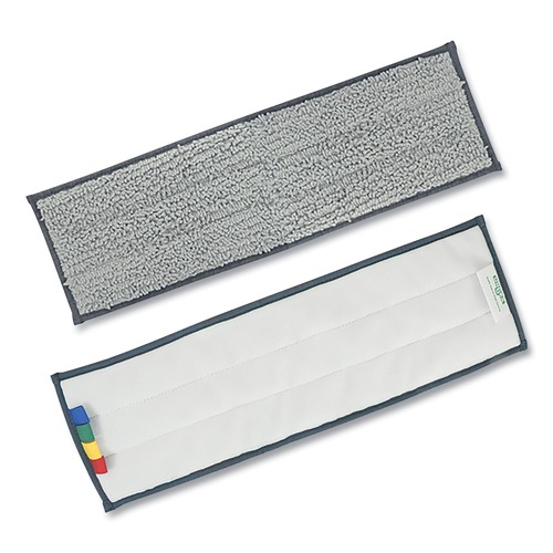 Mop Heads | Unger EF40M Excella 20 in. x 6 in. Reusable Mopping Pad - Gray with Color-Coding Tabs image number 0