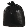 Low-Density Trash Bags | Trinity Plastics 100428 33 in. x 39 in. 33 gal. 1.25 mil Flat Pack Low-Density Can Liners - Black (100/Carton) image number 0