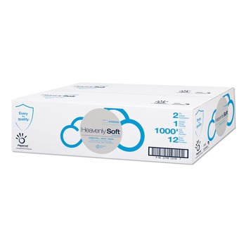 TOILET TISSUES | Papernet 410035 Heavenly Soft Toilet Tissue Septic Safe 2-Ply White 3.5-in x 1000 ft (12/Carton)