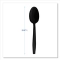Disposable Spoons | Boardwalk BWKTEAHWPPBLA Heavyweight Polypropylene Teapoons - Black (1000/Carton) image number 4