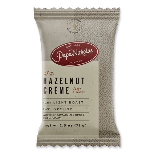 Coffee - Caffeinated | PapaNicholas Coffee 25187 Premium Coffee - Hazelnut Crème (18/Carton) image number 0