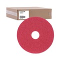 Floor Pads-Cleaning, Buffing & Polishing | Boardwalk BWK4015RED 15 in. Diameter Buffing Floor Pads - Red (5/Carton) image number 1