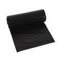 Low-Density Trash Bags | Boardwalk W4832YKKR01 24 in. x 32 in. 16 gal. 1 mil Perforated Roll Low-Density Waste Can Liners - Black (150/Carton) image number 1