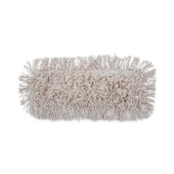 Boardwalk BWK1312 12 in. x 5 in. Cotton Dust Mop Head - White