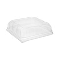 Food Containers & Lids | Pactiv Corp. 75S20SDOME 7.5 x 7.5 x 2.02 Recycled Plastic Dome Lid for 6 x 6 Brownie Container - Clear (195/Carton) image number 0