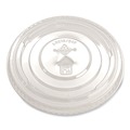 Cup Lids | Fabri-Kal 000000000009508079 Greenware X-Slot Plastic Cold Drink Lids, Fits 16 oz to 24 oz Cold Cups - Clear (1000/Carton) image number 0