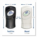 Soap Dispensers | Dial Professional 16656 FIT 4 in. x 5.13 in. x 10.5 in. 1.2 Liter Universal Manual Dispenser - Ivory (3/Carton) image number 10