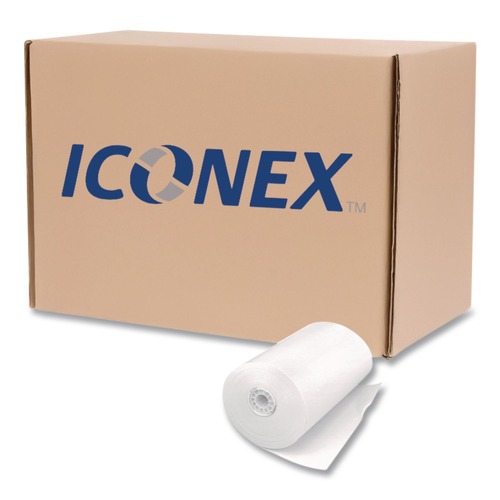 Perforated Roll & Hand Towels | PM Company ICX90780565 3.13 in. x 230 ft. Direct Thermal Printing Paper Rolls - White (50/Carton) image number 0